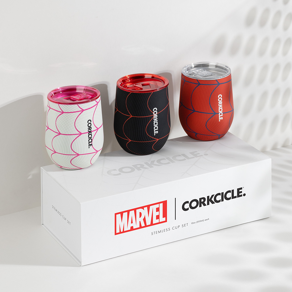 Spider-Man Stemless Set (3) - Bright Sip N7