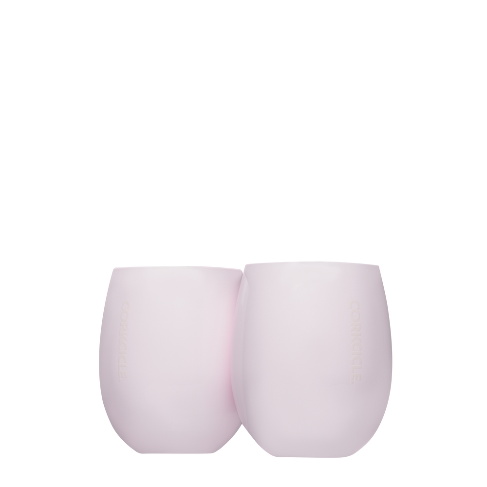 Sommelier Stemless Set (2) - Easy Cup A2 - 10oz / Gloss Pink