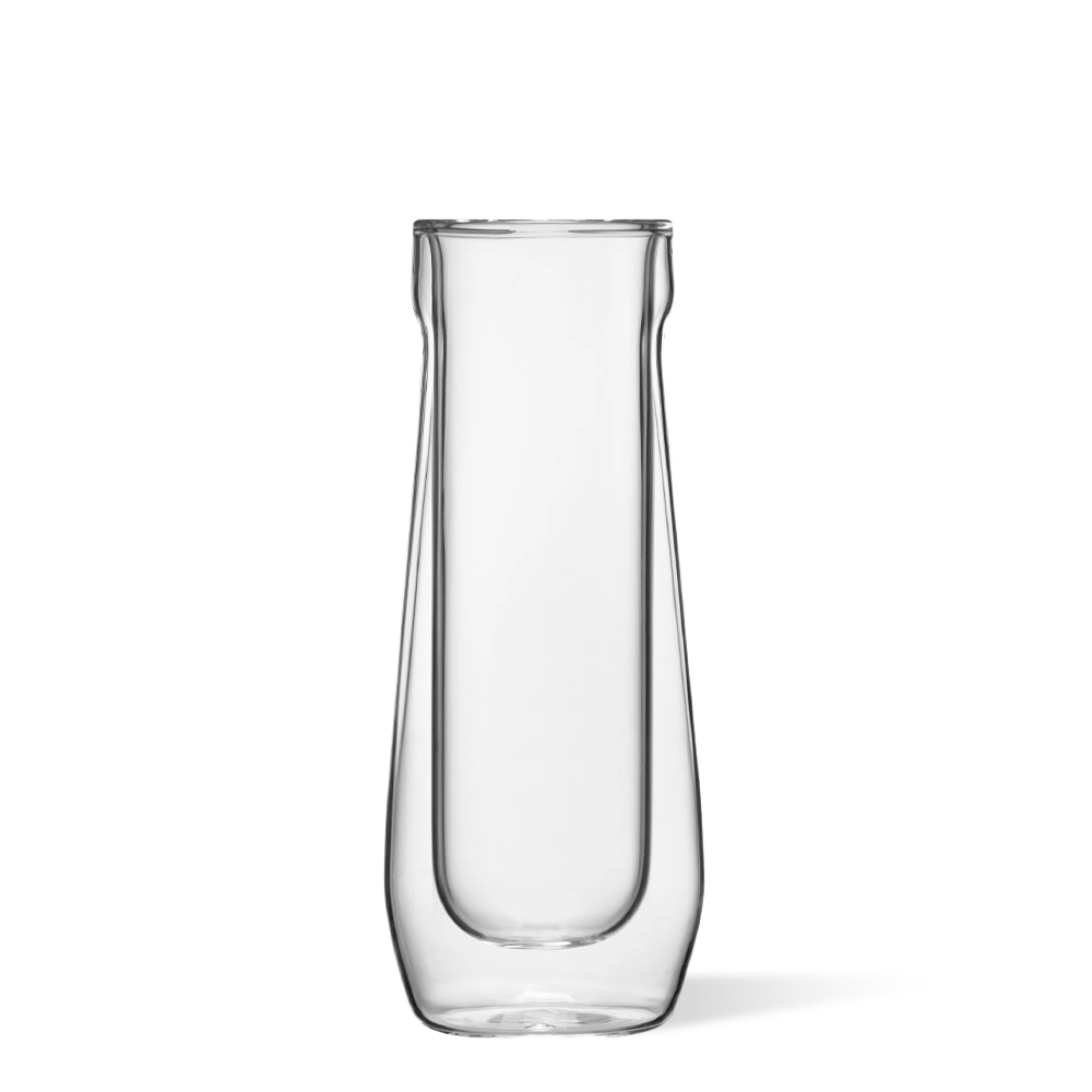 Stemless Flute Glass Set (2) - Smooth Choice Y4
