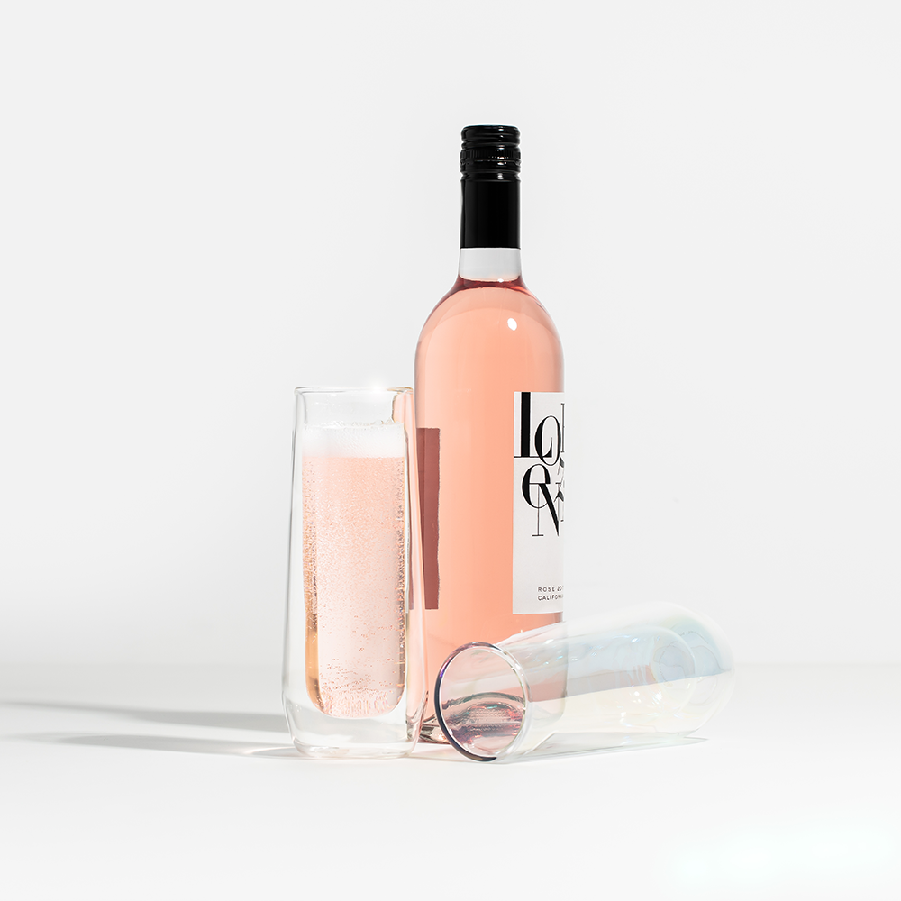 Stemless Flute Glass Set (2) - Smooth Choice Y4