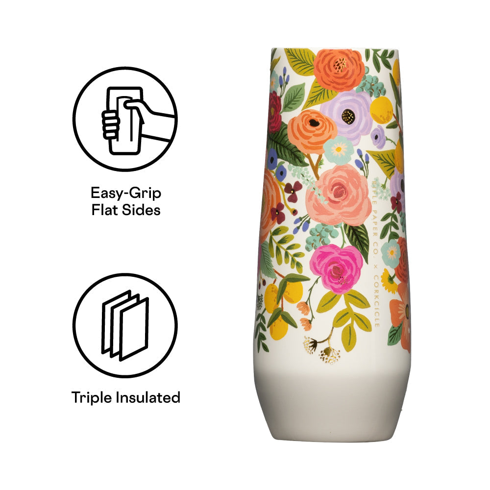 Rifle Paper Co. Stemless Flute - Durable Choice X3