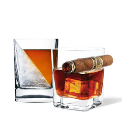 Whiskey Wedge + Cigar Glass Bundle - Clean Whiskey J8